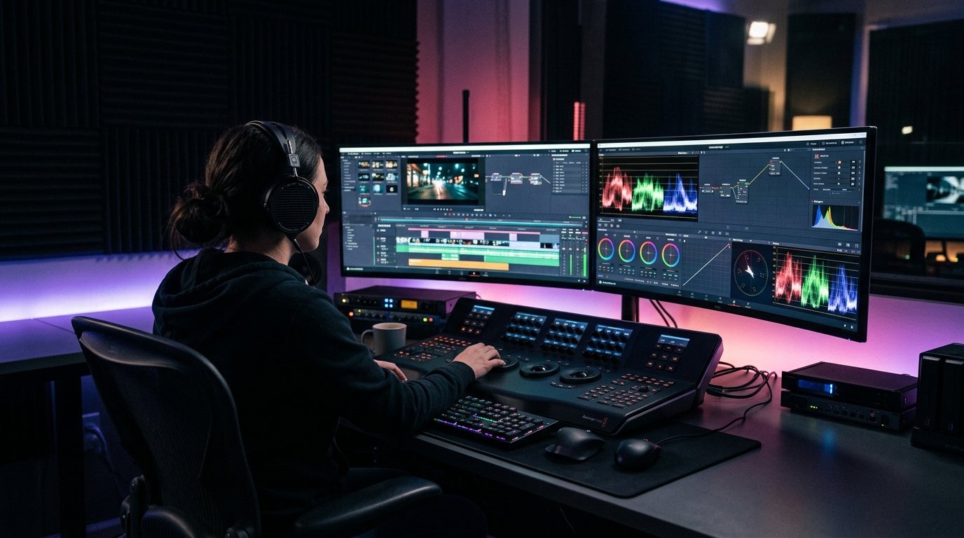 The Atminas post production suite in Pune, India